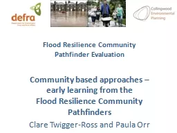 Flood Resilience Community Pathfinder Evaluation