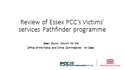 Review of Essex PCC’s Victims