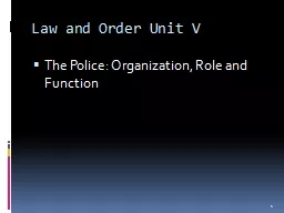 Law and Order Unit V