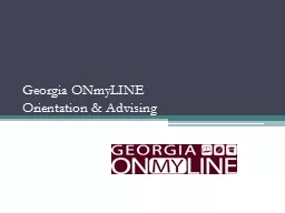Georgia ONmyLINE
