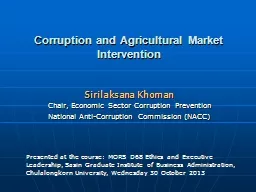 Corruption and Agricultural Market Intervention