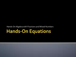 Hands-On Equations