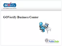 GOVerify Business Center