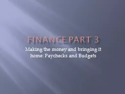 Finance Part 3
