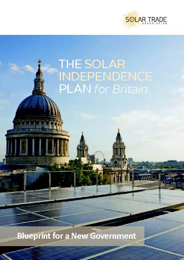 THE SOLAR INDEPENDENCE LANBlueprint for a New Government