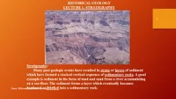 Harry Williams, Historical Geology