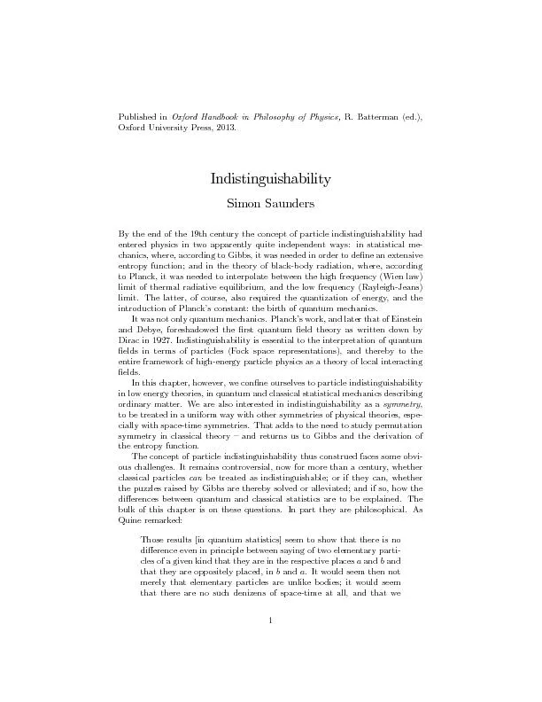 PublishedinOxfordHandbookinPhilosophyofPhysics,R.Batterman(ed.),Oxford