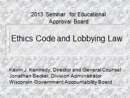Ethics Code and Lobbying