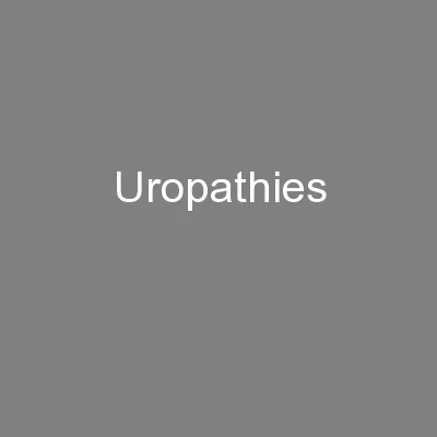 Uropathies