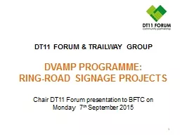 DT11 Forum & Trailway group