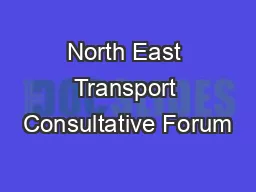 North East Transport Consultative Forum