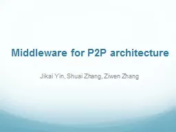 Middleware for P2P architecture
