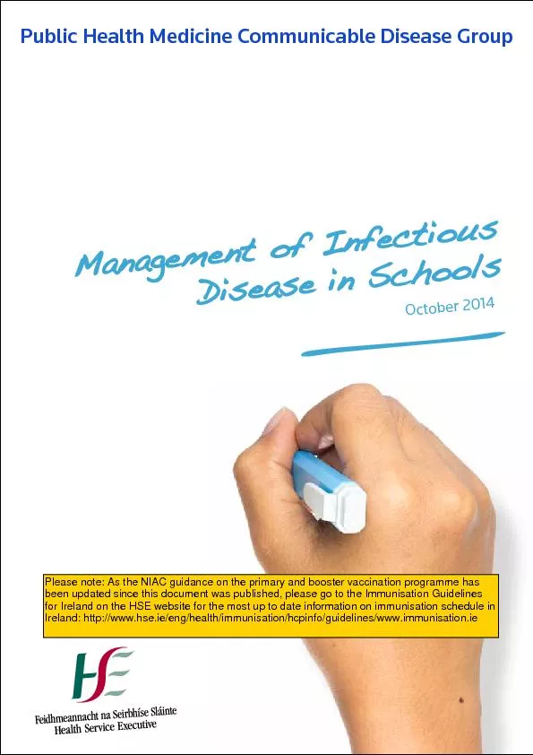 Management of Infectious