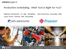 Production Scheduling: What Tool is Right for You?