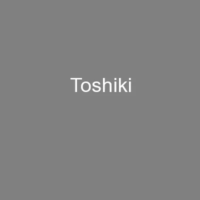 Toshiki