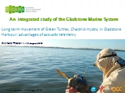 An integrated study of the Gladstone Marine System