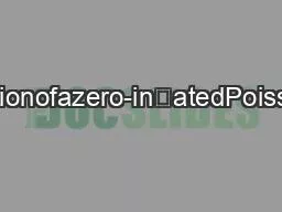 2FTheprobabilitydistributionofazero-inatedPoissonrandomvariableYisgiv