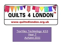 Textiles Technology KS3