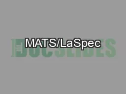 MATS/LaSpec