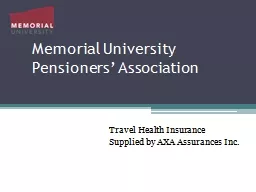Memorial University Pensioners’ Association