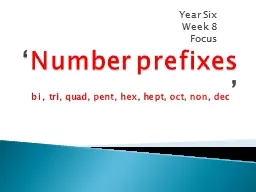 ‘ Number prefixes