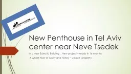 New Penthouse in Tel Aviv center near