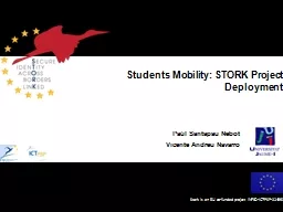 Students Mobility: STORK Project Deployment
