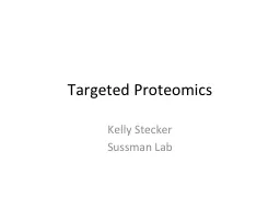 Targeted Proteomics