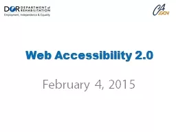 Web Accessibility 2.0