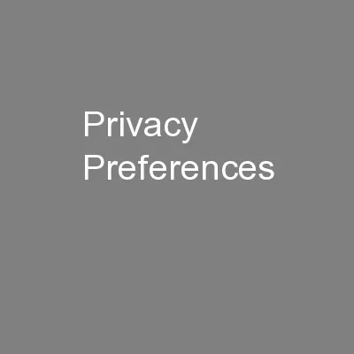 Privacy Preferences