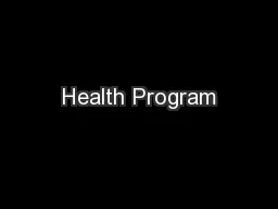 Health Program