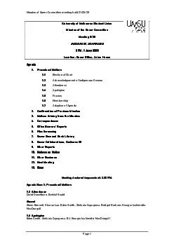 Minutes of Queer Committee meeting held 01/06/09 Page 1