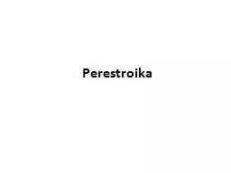 Perestroika