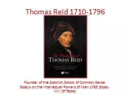 Thomas Reid 1710-1796