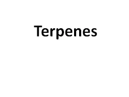Terpenes