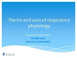 The ins and outs of respiratory physiology