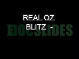 REAL OZ BLITZ  -