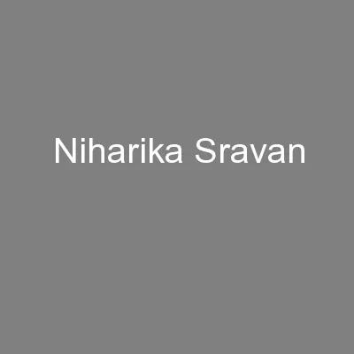 Niharika Sravan