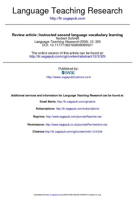 http://ltr.sagepub.comLanguage Teaching Research DOI: 10.1177/13621688