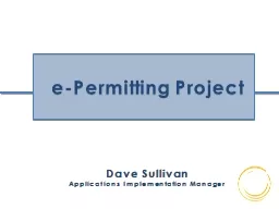 e-Permitting Project