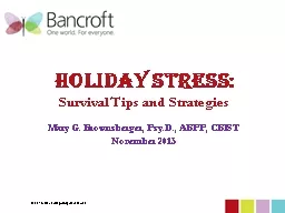 Holiday Stress: