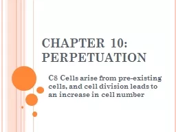 CHAPTER 10: PERPETUATION