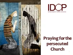 1 Praying for the persecuted Church