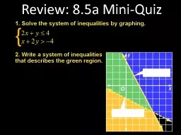 Review: 8.5a Mini-Quiz