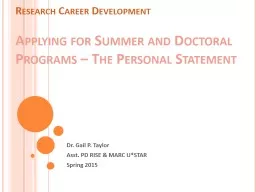 Research Career Development