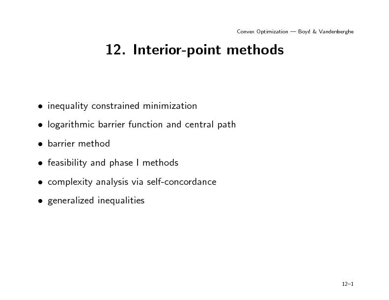 ConvexOptimization|Boyd&Vandenberghe12.Interior-pointmethodsinequalit