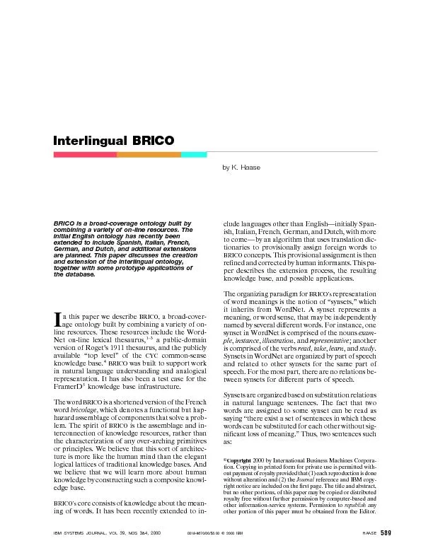 BRICOisabroad-coverageontologybuiltbycombiningavarietyofon-lineresourc