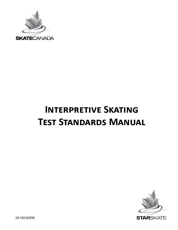 Interpretive SkatingTest Standards Manual
