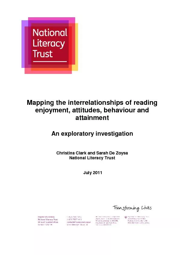 Mapping the interrelationships of reading enjoyment, attitudes, behavi