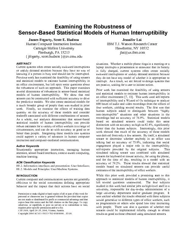 Examining the Robustness of  Sensor-Based Statistical Models of Human